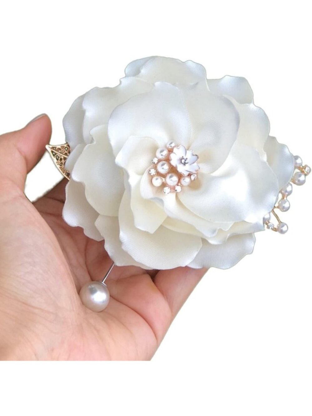 Handmade Floral Flower Brooch Pin - Perfect Gift for Her, Mom, Bridesmaid